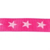 Gurtband pink mit Sterne weiß Breite: 4cm