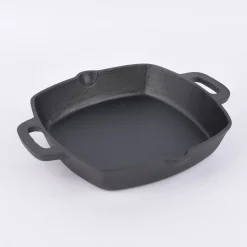 Gusseisen Pfanne Auflaufform schwarz 25x25x5,5cm