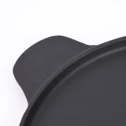 Gusseisen Pfanne für Pizza schwarz 30cm