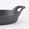 Gusseisen Pfanne Schale schwarz 21,5x15x5,5cm
