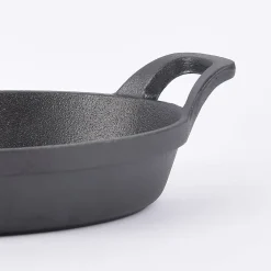 Gusseisen Pfanne Schale schwarz 21,5x15x5,5cm