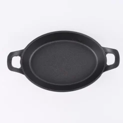 Gusseisen Pfanne Schale schwarz 21,5x15x5,5cm