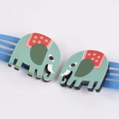 Haarklammern 2er Set Elvis der Elefant 5,5x2cm