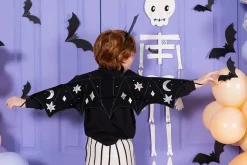 Halloween Fledermaus aus Papier im 6er Set schwarz