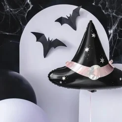 Halloween Fledermaus Hänger aus Papier im 3er Set schwarz