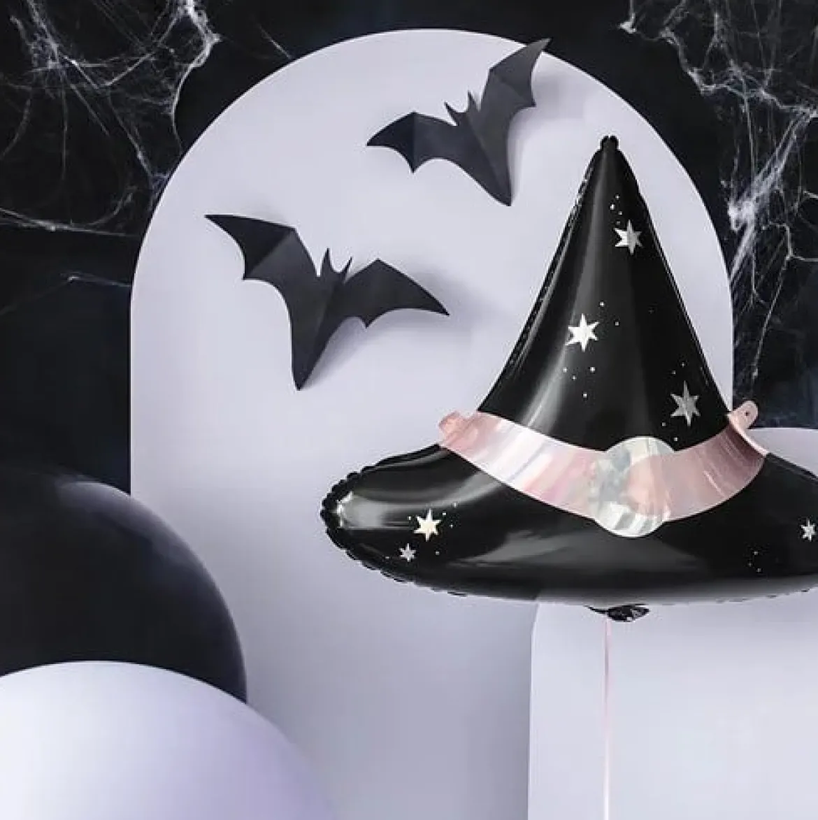 Halloween Fledermaus Hänger aus Papier im 3er Set schwarz