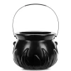 Halloween Kesseleimer schwarz 18x13,5cm – Süßigkeiteneimer