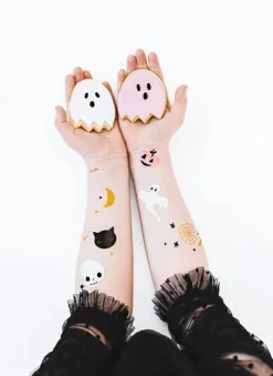 Halloween Tattoos BOO! abwaschbar 12 Stk