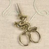 Handarbeitsschere Drachen Metall goldfarbig 11,5cm