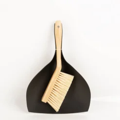 Handfeger und Schaufel Set schwarz natur 35x23cm