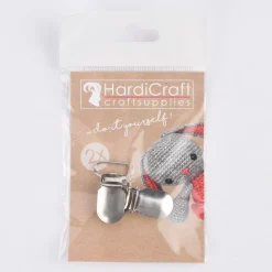 HardiCraft Hosenträger Clips 2er Set silberfarbig 35x18mm
