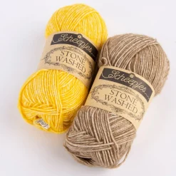 HardiCraft Strickset für Kuscheltier Giraffe Ziggy ocker gelb braun mehrteilig