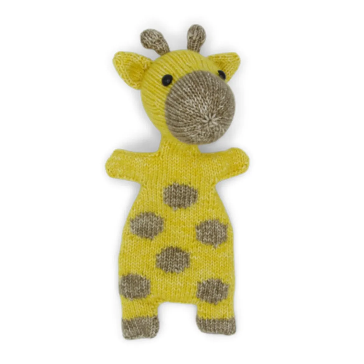 HardiCraft Strickset für Kuscheltier Giraffe Ziggy ocker gelb braun mehrteilig