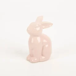 Hase Dekofigur aus Porzellan in rosa, lila oder grün 11cm von Boltze