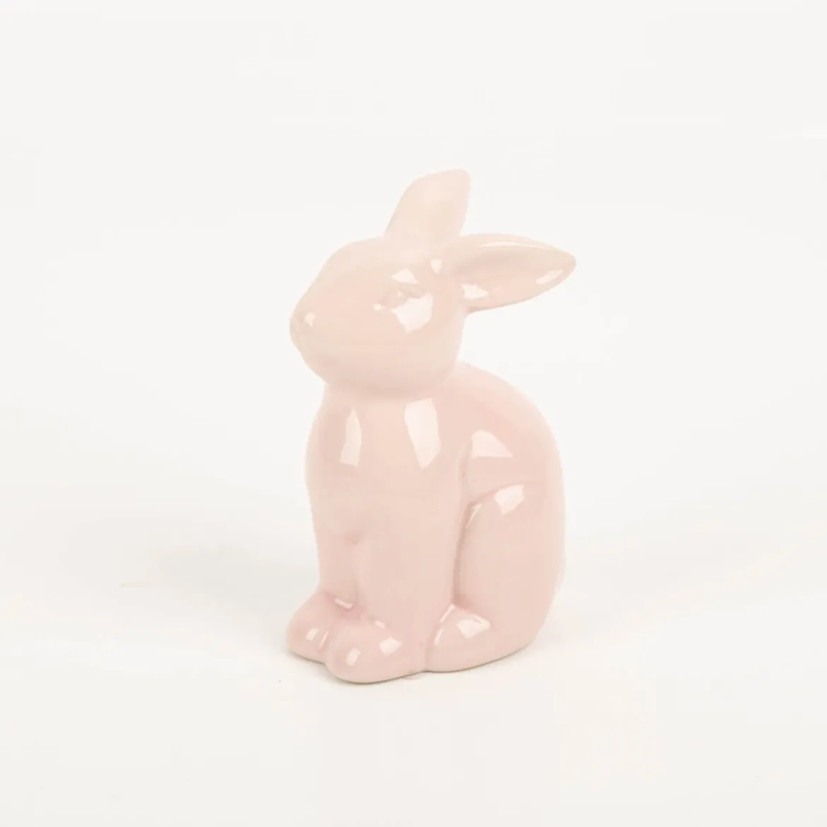 Hase Dekofigur aus Porzellan in rosa, lila oder grün 11cm von Boltze