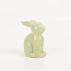 Hase Dekofigur aus Porzellan in rosa, lila oder grün 11cm von Boltze