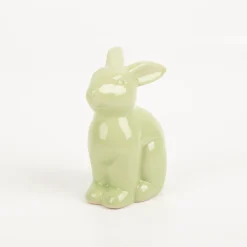 Hase Dekofigur aus Porzellan in rosa, lila oder grün 11cm von Boltze