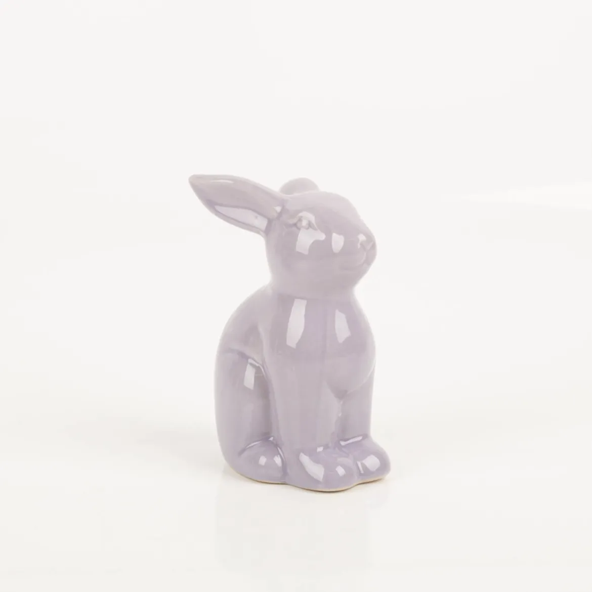 Hase Dekofigur aus Porzellan in rosa, lila oder grün 11cm von Boltze