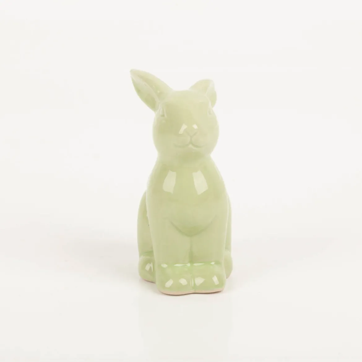 Hase Dekofigur aus Porzellan in rosa, lila oder grün 11cm von Boltze
