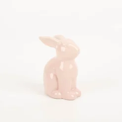 Hase Dekofigur aus Porzellan in rosa, lila oder grün 11cm von Boltze