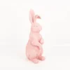Hase rosa Dekoaufsteller Kunstharz handbemalt 43cm hoch von Boltze