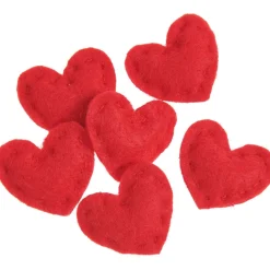 Herz Filzherzchen rot 3cm 6er Set von Rico Design
