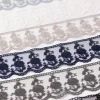 Häkelband auf Tüll blaugrau Breite: 6cm