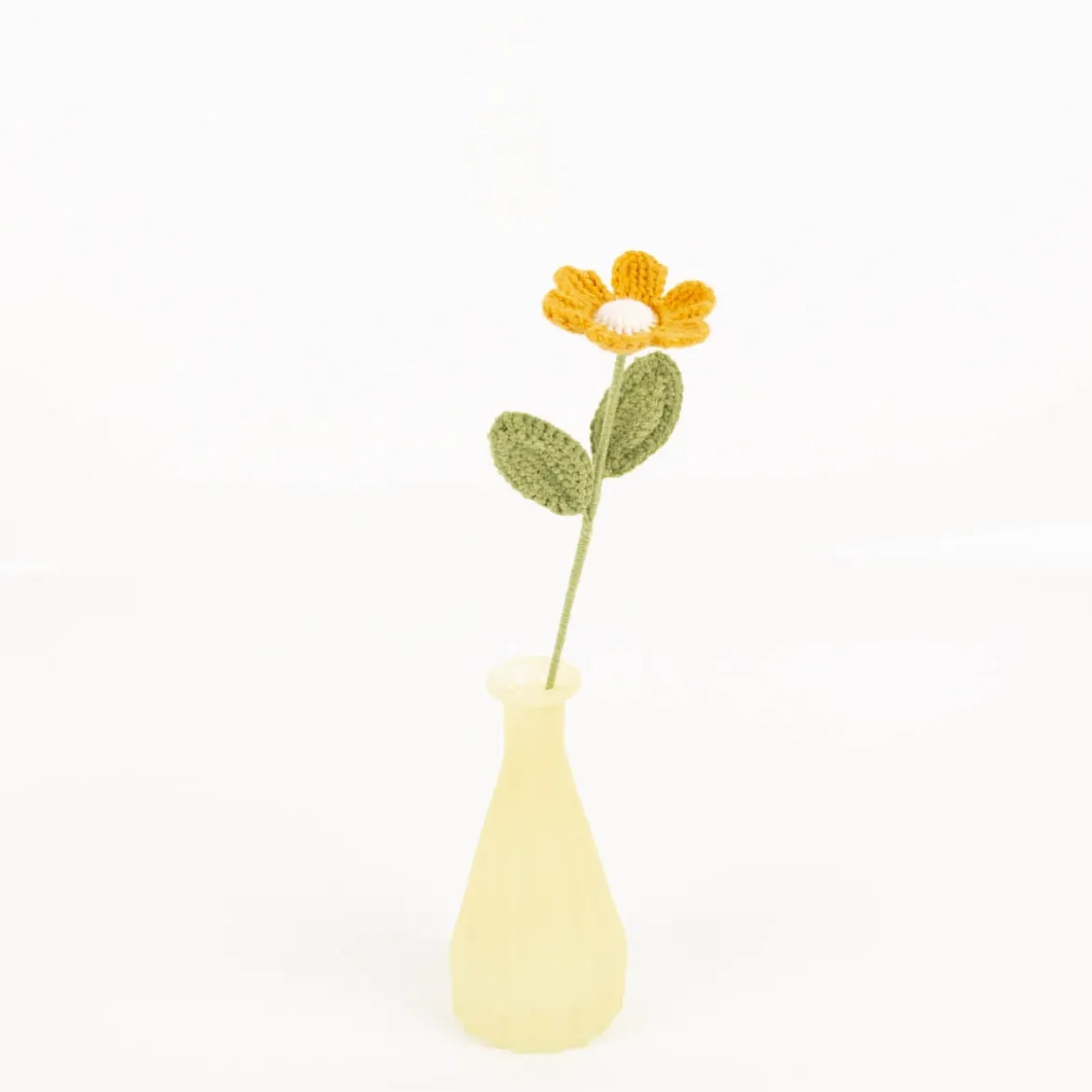 Häkelblume Dekoblume weiß, beige oder gelb 30cm von Boltze