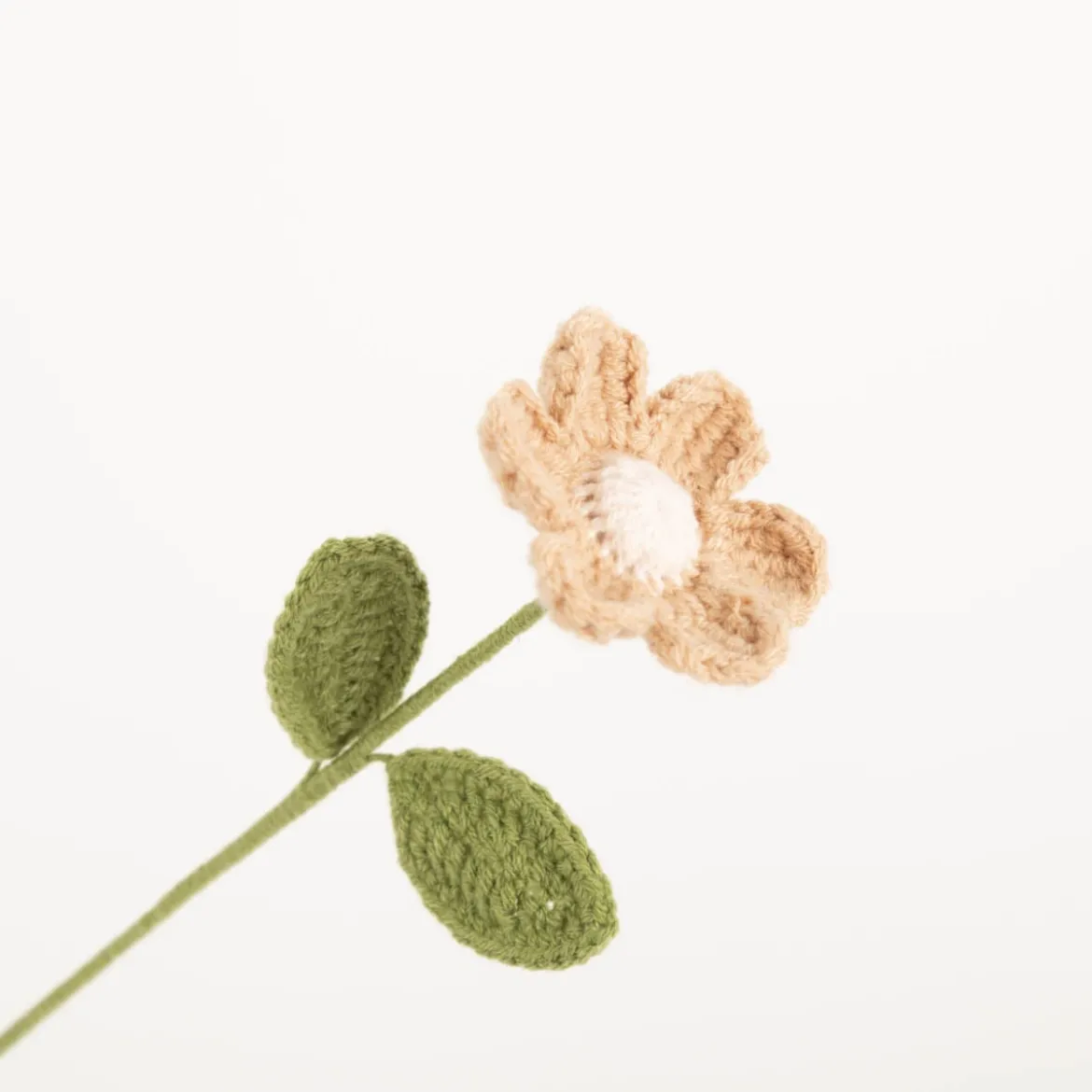 Häkelblume Dekoblume weiß, beige oder gelb 30cm von Boltze