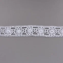 Häkelborte Häkelspitze Meterware Sonnenblume handgehäkelt 100% Baumwolle mercerisiert 5cm