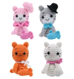 Häkelset Cats kleine Kätzchen 4er Set
