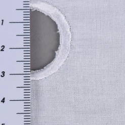 Häkelspitze Häkelgardine Panneaux Meterware Sonnenblume mit Durchzugslöchern weiß 25cm Höhe