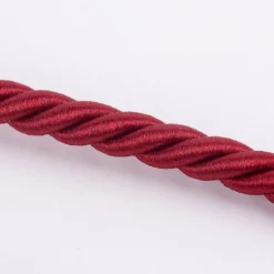 Hochwertige Vorhangkordel Raffhalter-Kordel 75cm in seidiger Optik mit Aufhängeschlaufen rot