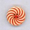 Holzknopf Maschinen waschbar rund 25mm Spirale rot