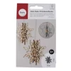 Holz-Schneeflocke 3D natur 2er Set Ø 9 cm – FSC Holz von Rayher
