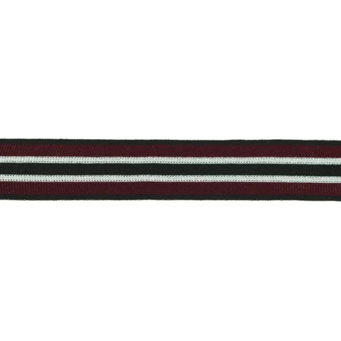 Hosenband Polyester leicht elastisch Streifen Glitzer schwarz dunkelrot silberfarbig Breite: 3cm