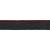 Hosenband Polyester leicht elastisch Streifen Glitzer rot schwarz blau Breite: 3cm