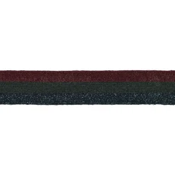 Hosenband Polyester leicht elastisch Streifen Glitzer rot schwarz blau Breite: 3cm