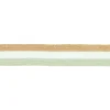 Hosenband Polyester leicht elastisch Streifen Glitzer altrosa weiß mint Breite: 3cm