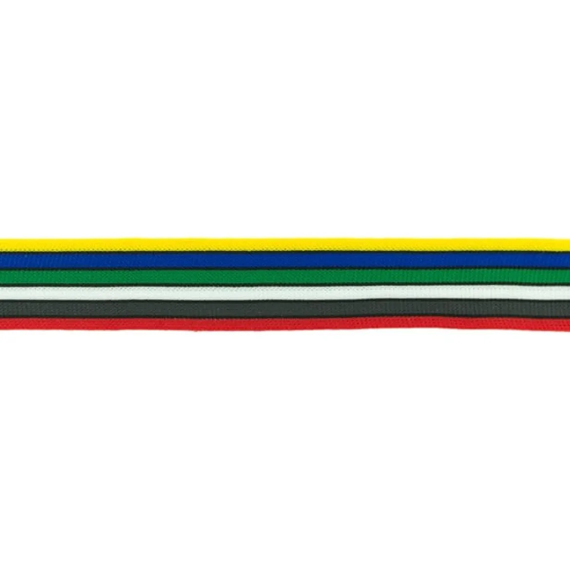 Hosenband Polyester leicht elastisch Streifen gelb blau grün weiß braun rot Breite: 3cm