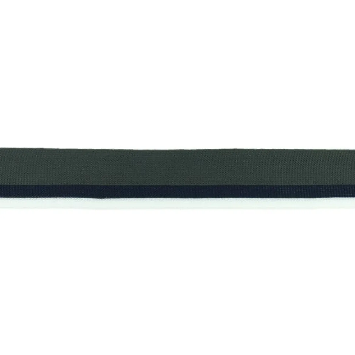 Hosenband Polyester leicht elastisch Streifen dunkelgrau schwarz weiß Breite: 3cm