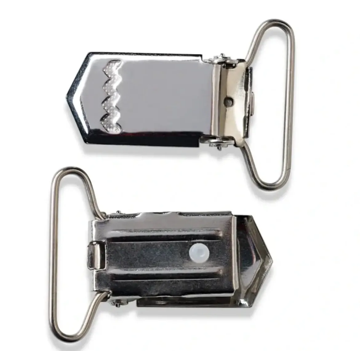 Hosenträger-Clips, 18mm, silberfarbig im 2er Pack von Prym