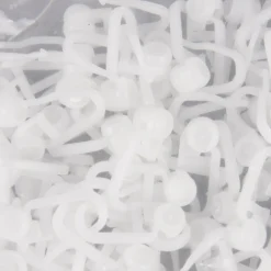 Innenlaufrollen Gardinenröllchen Gardinen-Rollringe Laufrollen Faltengleiter weiß 50er Pack