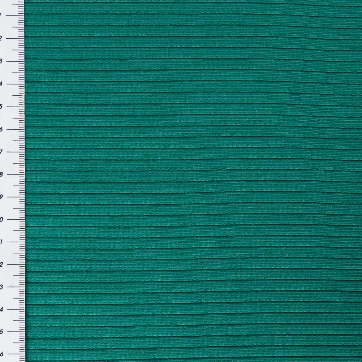 Interlock Jersey Mandy gerippt einfarbig dunkel grün 1,40m Breite