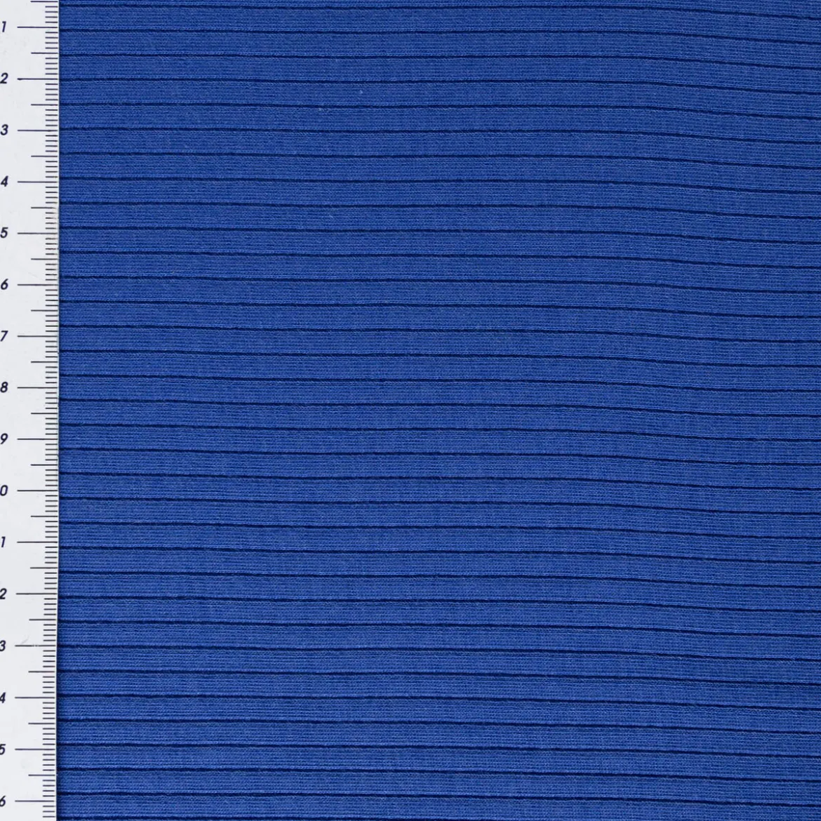 Interlock Jersey Mandy gerippt einfarbig royal blau 1,40m Breite