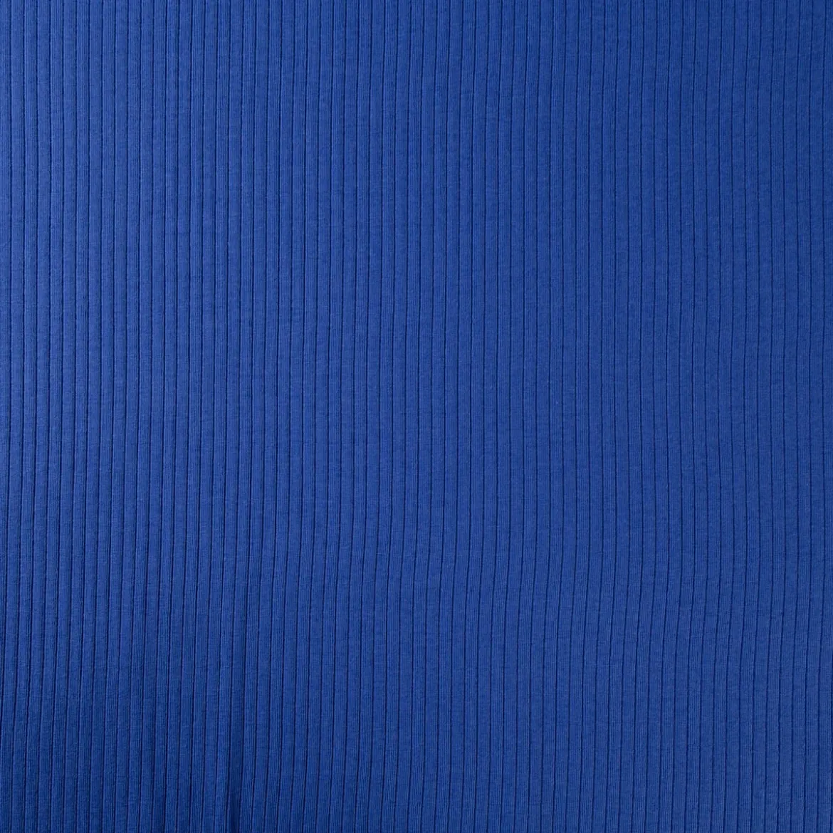 Interlock Jersey Mandy gerippt einfarbig royal blau 1,40m Breite