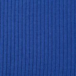 Interlock Jersey Mandy gerippt einfarbig royal blau 1,40m Breite