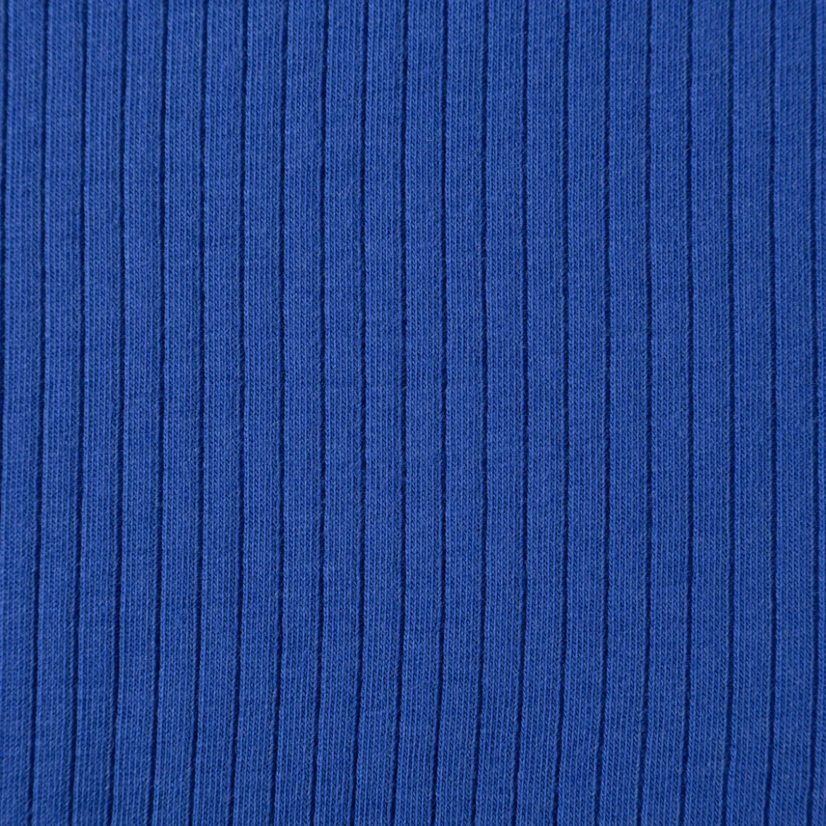 Interlock Jersey Mandy gerippt einfarbig royal blau 1,40m Breite