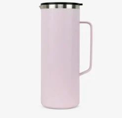Isolierkanne Runbott Jug 1500ml mit Henkel Powder Pink - geschmacksneutral, BPA-frei mit Keramikbeschichtung