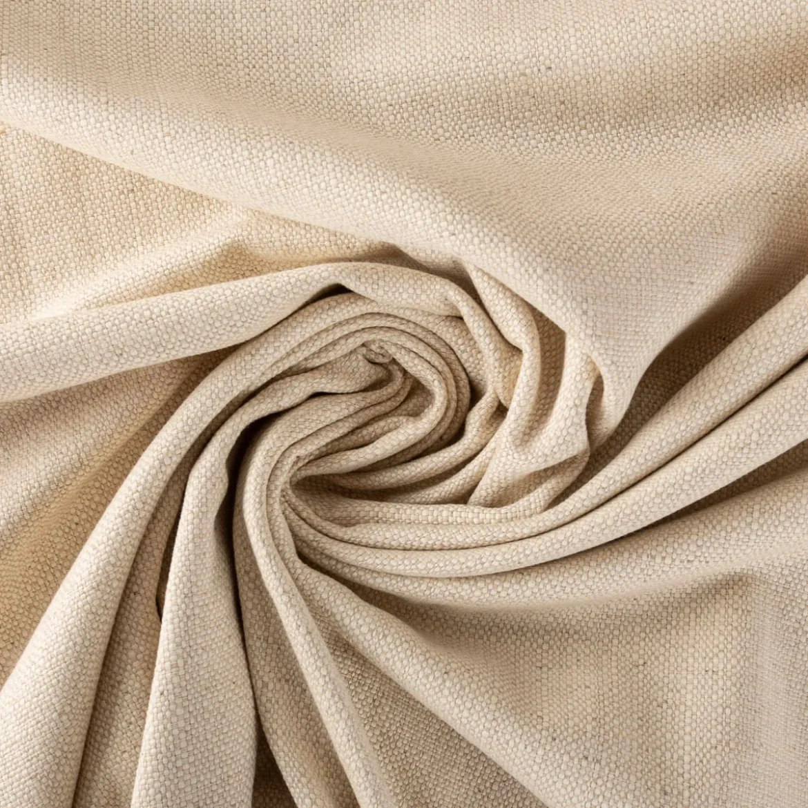 Jacquard Stoff aus Baumwolle und Leinen mit Struktur natur 2,80m Breite